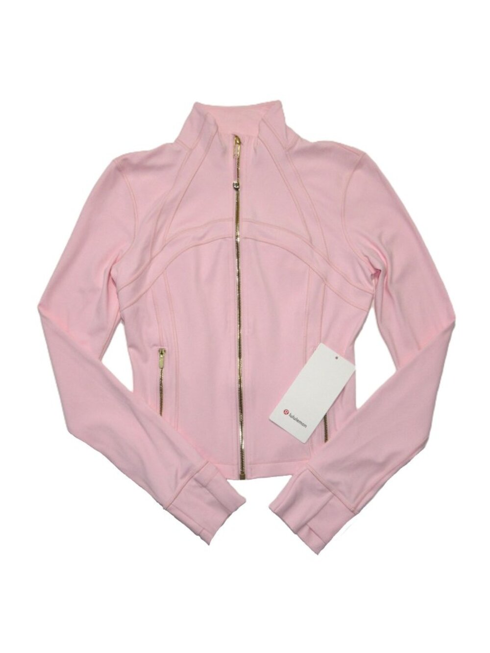 NWT Lululemon Define Cropped Jacket *Nulu in Blush Quartz Pink Gold Zip 8